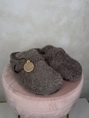 Sabot rivestito - Grisel sheepskin stone