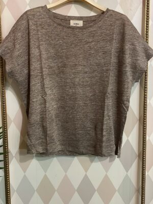 T-Shirt Demeline taupe a barchetta