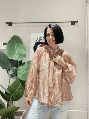 Camicia stampa Ramage nude