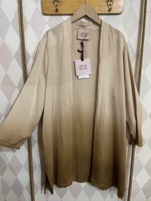 kimono sfumato degradè avorio