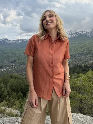 camicia m/m sfiancata coccio