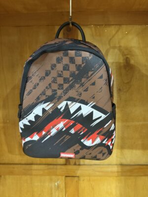 Zaino Small SPRAYGROUND stampa Smeared Grunge Savage sfumato marrone