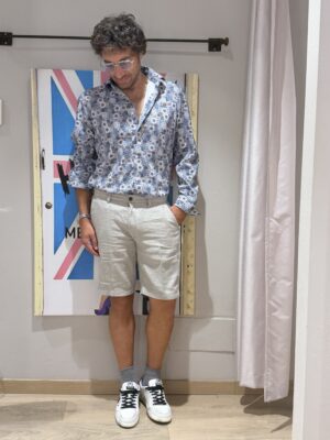 Bermuda lino grigio