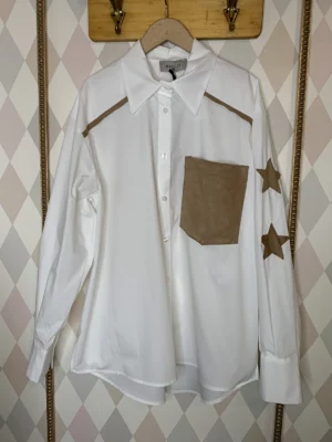 Camicia bianca TASCA SUEDE