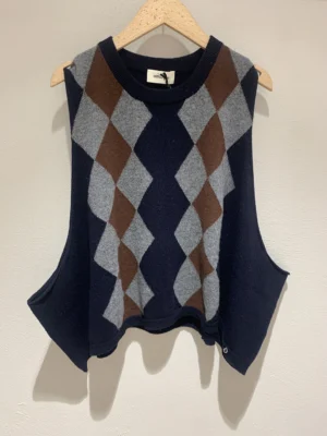 Gilè crop rombi