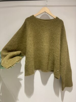 Maglia a scatola Alpaca olio